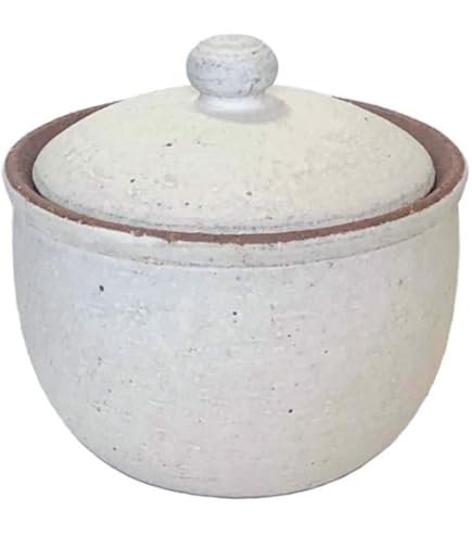 Amazon｜唐津焼 二丈の塩つぼ手作りスプーン付き1個 卓上版 塩・佐藤